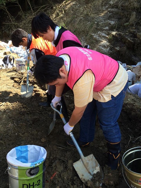 土砂災害支援ボランティア