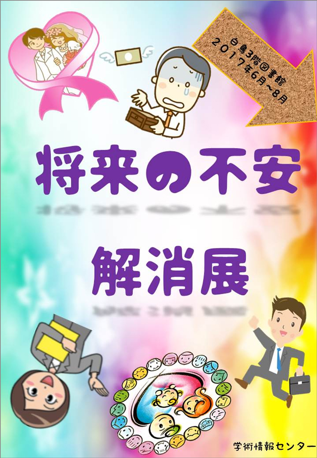 学生企画展示『将来の不安解消展』開催中