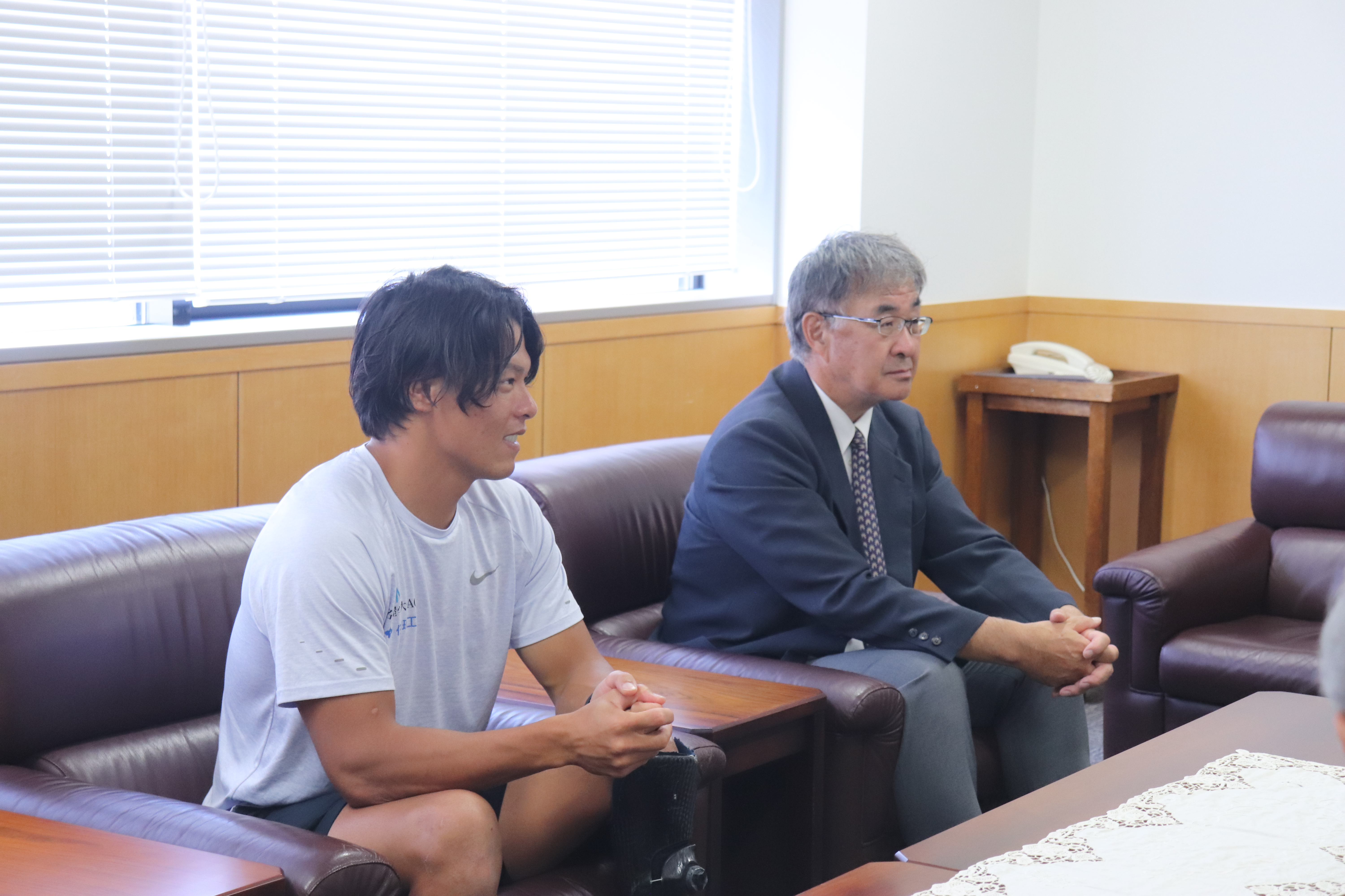 大島選手と松田教授